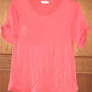 Calvin Klein Women Med Red Blouse